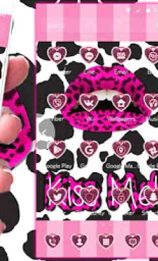 Leopardo beijo amor Tema 2