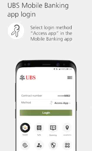 UBS Access: Login seguro para Digital Banking 3