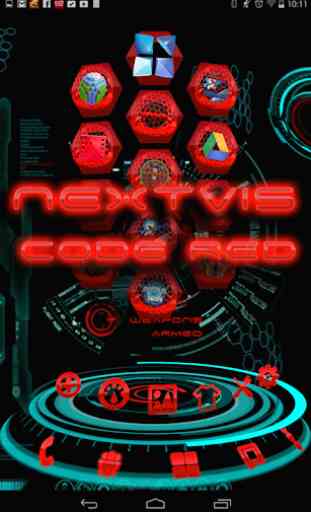 Free Next Launcher Code RED 3D 1