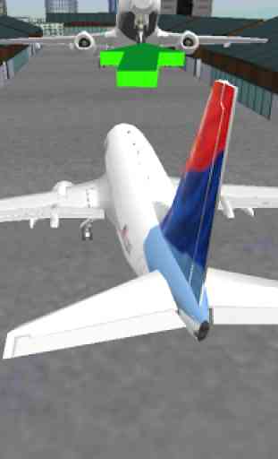 Airport 3D airplane parking 3