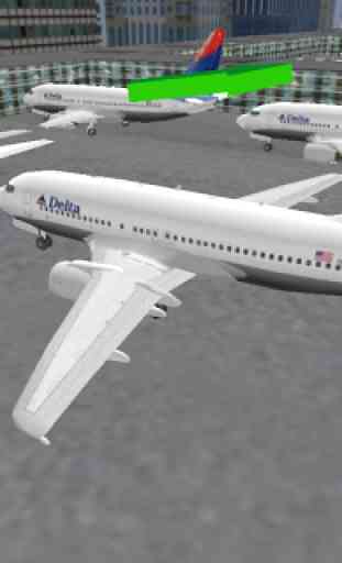Airport 3D airplane parking 4