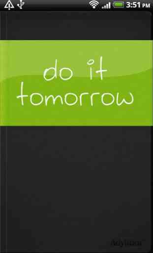 Do it (Tomorrow) 1