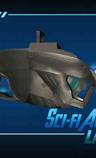 Simulador de armas de laser automático Sci-fi 3