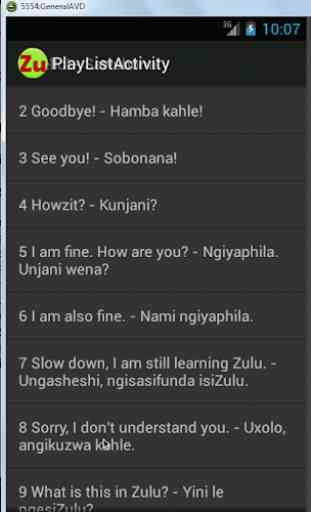 Zulu Phrases language tutor 2