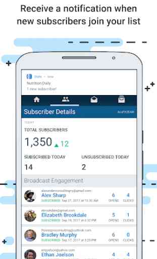 AWeber Email Stats on the Go 4