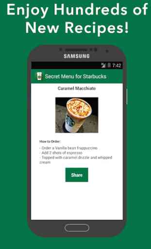 Secret Menu for Starbucks 2