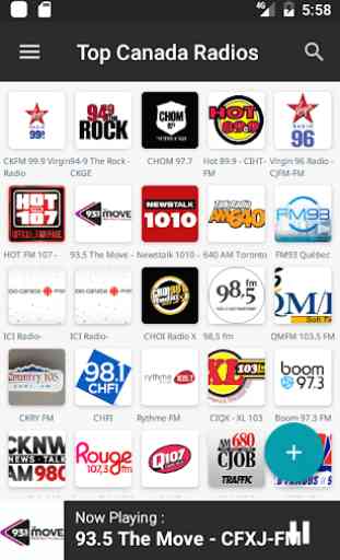 Top FM Radio Canada 2
