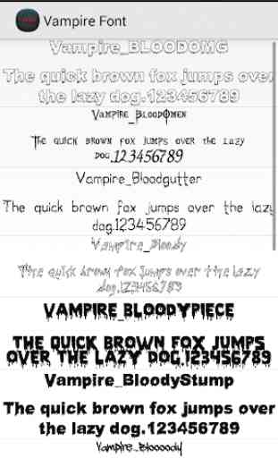 Vampire Font Flipfont Free 1