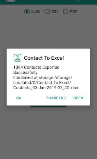 Contact To Excel 3