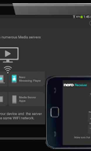 Nero Receiver|Active streaming para o seu telefone 3