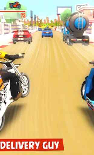 Pizza Delivery Bike Rider - 3D Racing 1