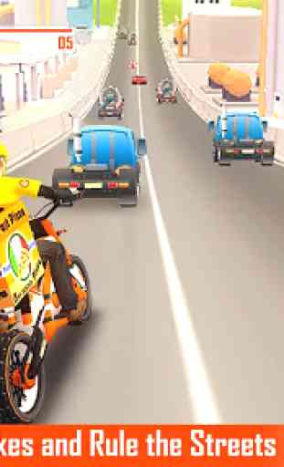 Pizza Delivery Bike Rider - 3D Racing 3