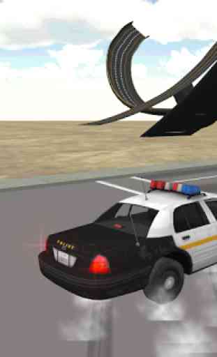 polícia 3D carro de condução 2