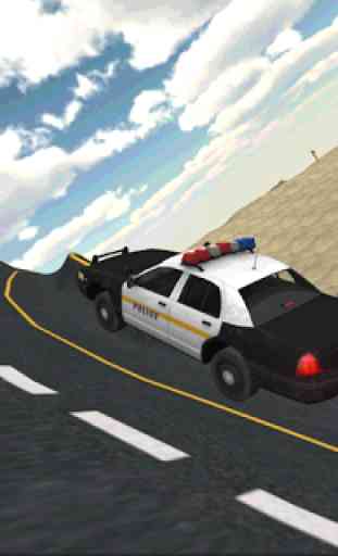 polícia 3D carro de condução 3