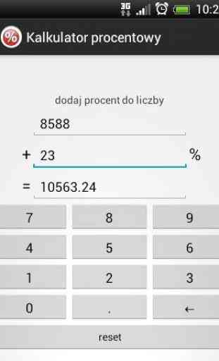 Kalkulator Procentowy 3