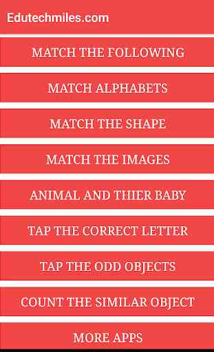 Matching Game:Object & Shapes 1