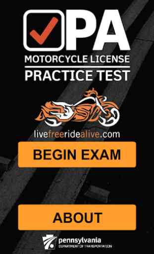 PA Motorcycle Practice Test 1
