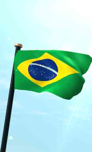 Brasil Bandeira 3D Gratuito 1