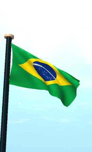 Brasil Bandeira 3D Gratuito 2