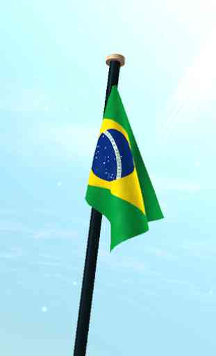 Brasil Bandeira 3D Gratuito 3
