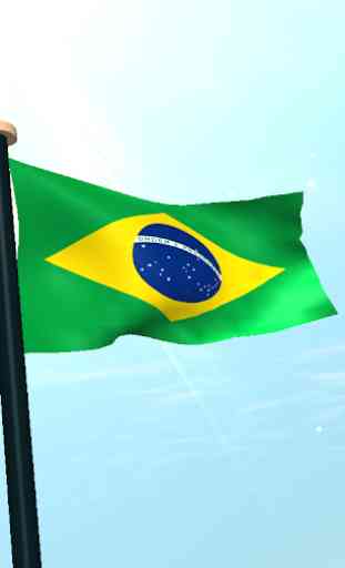 Brasil Bandeira 3D Gratuito 4