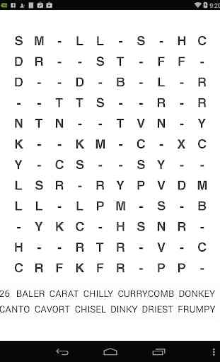 Missing Vowels Word Search 4