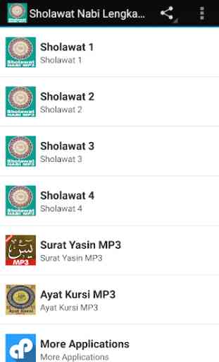 Sholawat Nabi Lengkap MP3 1