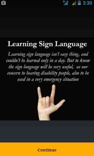 Learning Hand Sign Alphabet 1