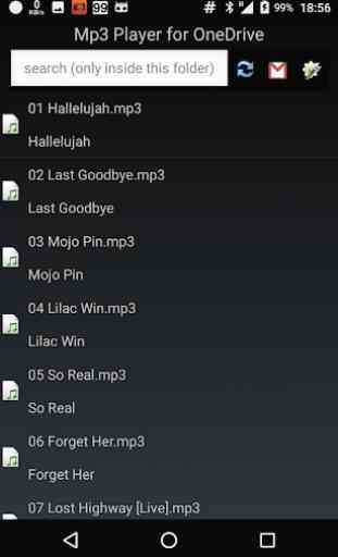 Mp3 Player for OneDrive 4