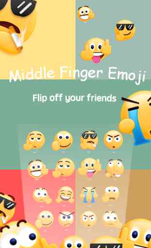Middle Finger Emoji Sticker 2