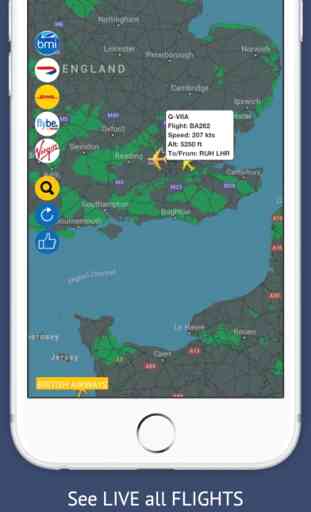UK Tracker Free : Live flight status for England 3