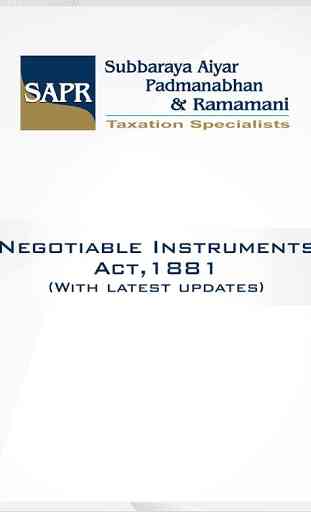 Negotiable Instruments Act 1