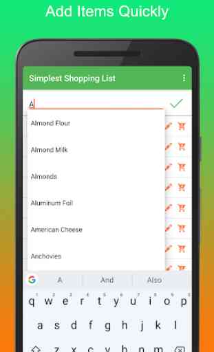 Simplest Shopping List 4