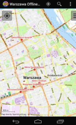 Warsaw Offline City Map 1
