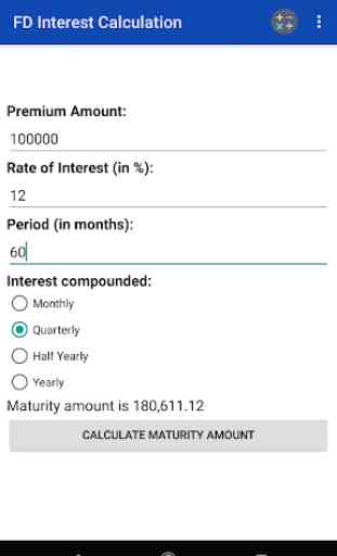 Bank Interest Calculator 1