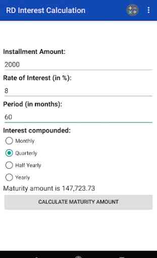Bank Interest Calculator 2