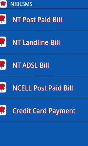 NIBL Mobile (SMS) Banking 4