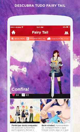 Amino para Fairy Tail em Português 1