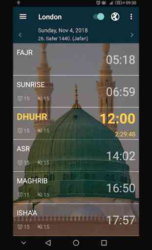 Devridaim (Prayer Time + Athan + Holidays + Qibla) 2