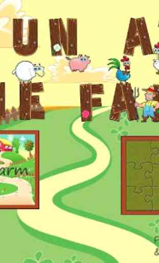 Fun Farm Puzzle Games for Kids  2