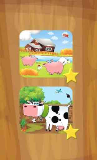 Fun Farm Puzzle Games for Kids  4
