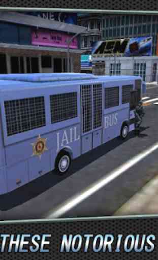 Polícia Bus Prison Transporte 3