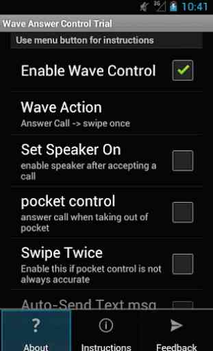 Wave Answer Control Trial 2