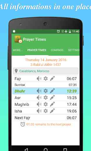 Prayer Times & Qibla Pro 2