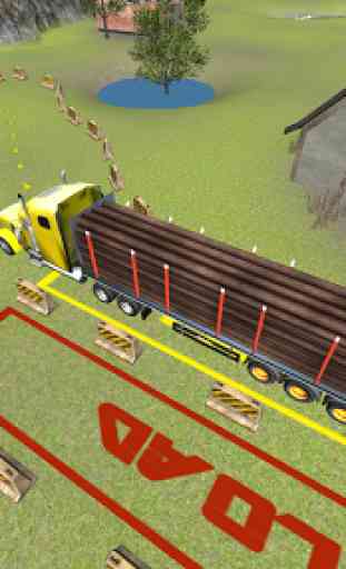 Madeira Caminhão Simulador 3D 3