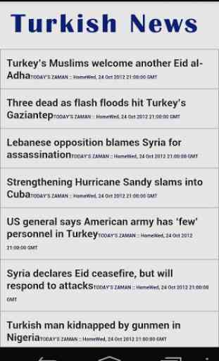 Turkish News in English 1