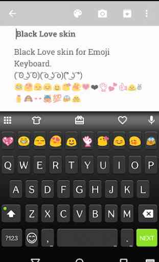 Classic Black Emoji Keyboard 1
