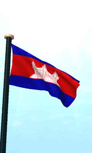 Camboja Bandeira 3D Gratuito 2