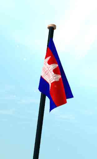 Camboja Bandeira 3D Gratuito 3