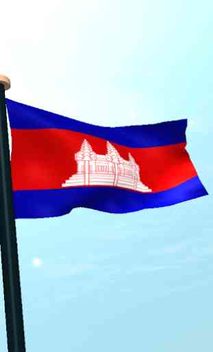 Camboja Bandeira 3D Gratuito 4